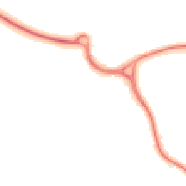 Night-time road noise heatmap for WD3 1NG
