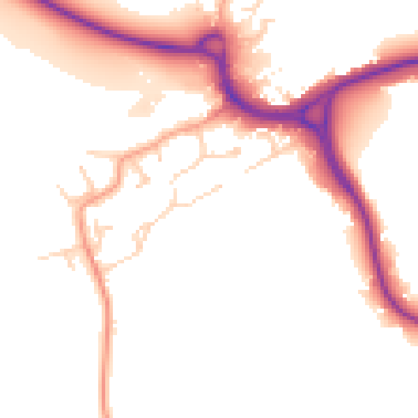 Daytime road noise heatmap for WD3 1NJ