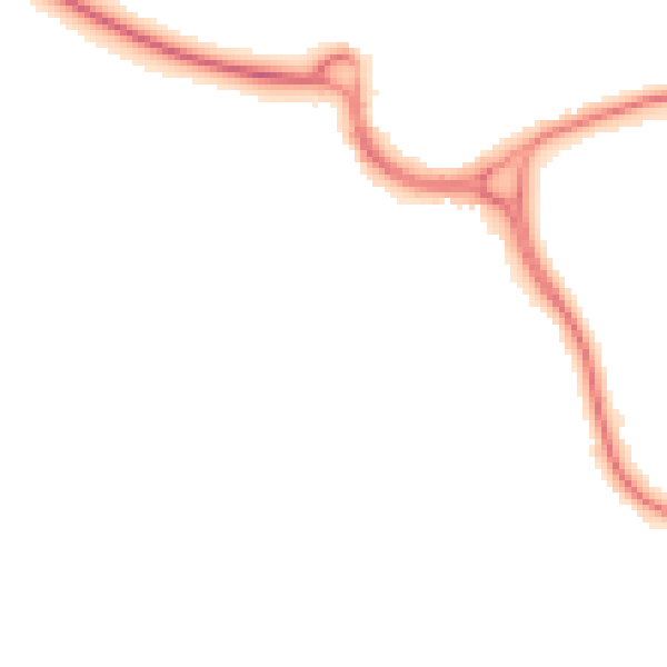 Night-time road noise heatmap for WD3 1NJ