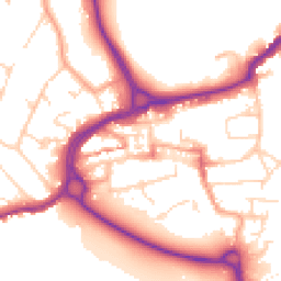 Daytime road noise heatmap for WD3 1SB