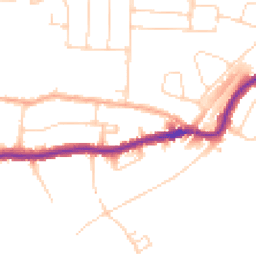 Daytime road noise heatmap for WD3 3AL