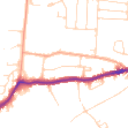 Daytime road noise heatmap for WD3 3EU