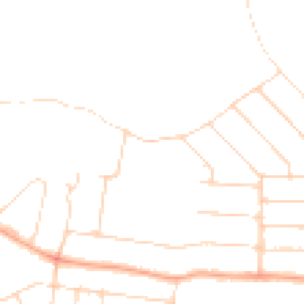 Daytime road noise heatmap for WD3 3FT
