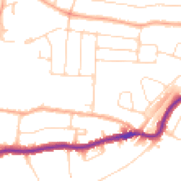 Daytime road noise heatmap for WD3 3PA