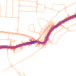 Daytime road noise heatmap for WD3 3QZ