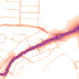 Daytime road noise heatmap for WD3 3RZ