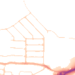 Daytime road noise heatmap for WD3 3SL