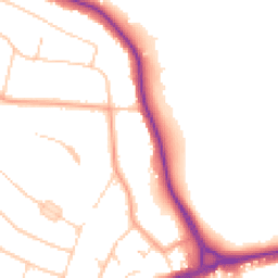 Daytime road noise heatmap for WD3 4BE
