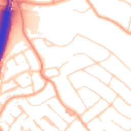 Daytime road noise heatmap for WD3 4DB