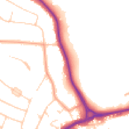 Daytime road noise heatmap for WD3 4EJ