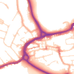 Daytime road noise heatmap for WD3 4EQ
