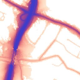 Daytime road noise heatmap for WD3 4HA
