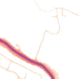 Daytime road noise heatmap for WD3 4HQ