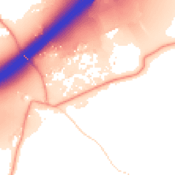Daytime road noise heatmap for WD3 4LY