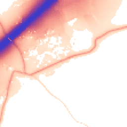 Daytime road noise heatmap for WD3 4LZ