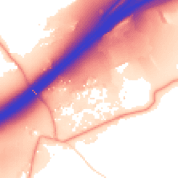 Daytime road noise heatmap for WD3 4ND
