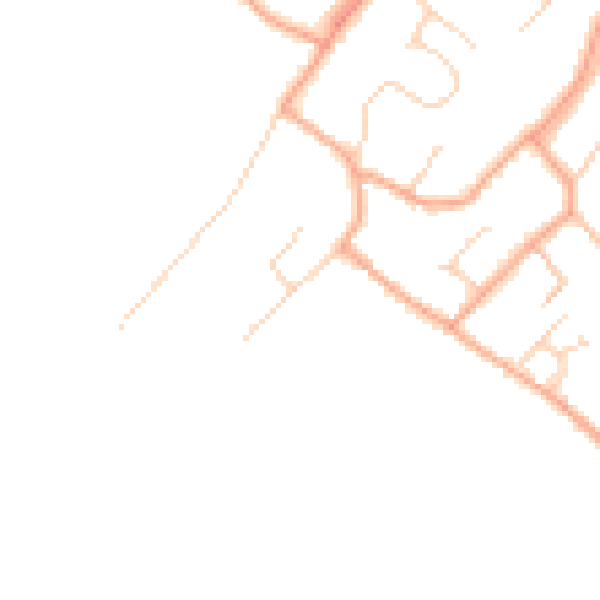 Daytime road noise heatmap for WD3 5BD