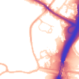 Daytime road noise heatmap for WD3 5EL