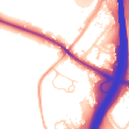 Daytime road noise heatmap for WD3 5EW