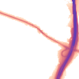 Night-time road noise heatmap for WD3 5EW