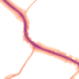 Daytime road noise heatmap for WD3 5FL