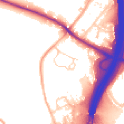 Daytime road noise heatmap for WD3 5GD