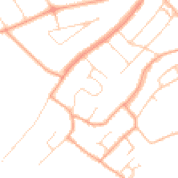 Daytime road noise heatmap for WD3 5NY
