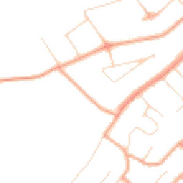 Daytime road noise heatmap for WD3 5PR