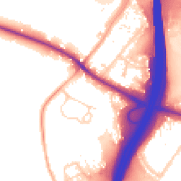 Daytime road noise heatmap for WD3 5TH