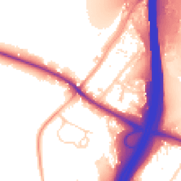 Daytime road noise heatmap for WD3 5TJ