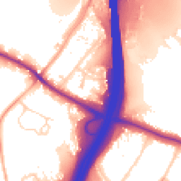 Daytime road noise heatmap for WD3 5TN