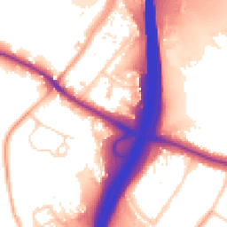 Daytime road noise heatmap for WD3 5TQ