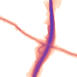 Night-time road noise heatmap for WD3 5TQ