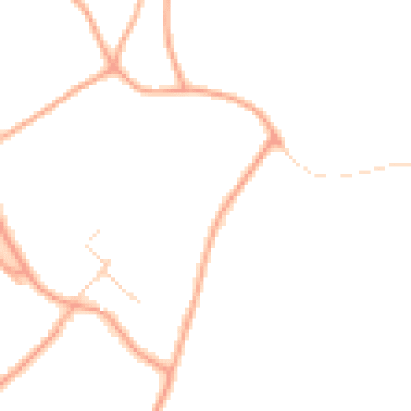 Daytime road noise heatmap for WD3 6AN