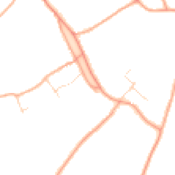 Daytime road noise heatmap for WD3 6AT