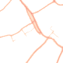 Daytime road noise heatmap for WD3 6AZ
