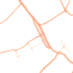 Daytime road noise heatmap for WD3 6BA