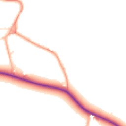 Daytime road noise heatmap for WD3 6ED