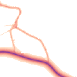 Daytime road noise heatmap for WD3 6EE