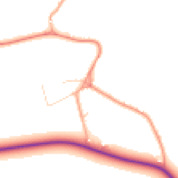 Daytime road noise heatmap for WD3 6EG