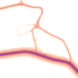 Daytime road noise heatmap for WD3 6EJ