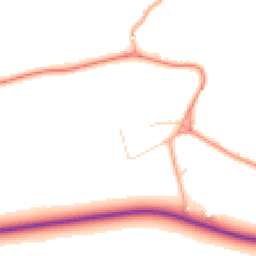 Daytime road noise heatmap for WD3 6EP