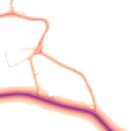 Daytime road noise heatmap for WD3 6EQ