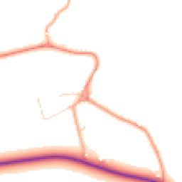 Daytime road noise heatmap for WD3 6ET