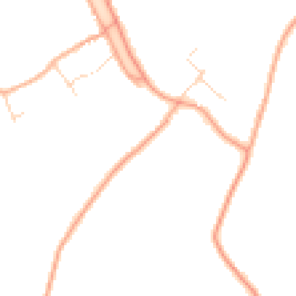 Daytime road noise heatmap for WD3 6HN