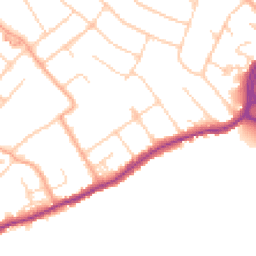 Daytime road noise heatmap for WD3 7BA