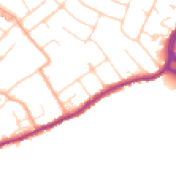 Daytime road noise heatmap for WD3 7BD