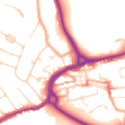 Daytime road noise heatmap for WD3 7BZ