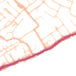 Daytime road noise heatmap for WD3 7EL