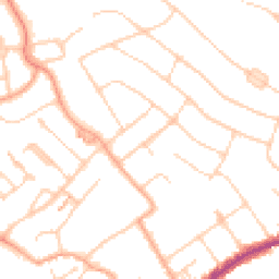 Daytime road noise heatmap for WD3 7EU